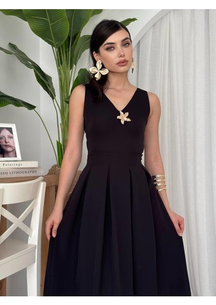 Mottisfashion Late Yıldız Detaylı Elbise modelleri