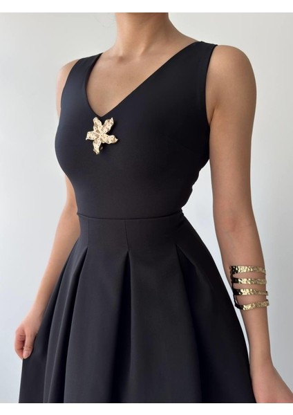 Mottisfashion Late Yıldız Detaylı Elbise
