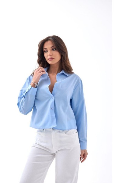 Mottisfashion 6484 Gömlek-Mavi fırsatları