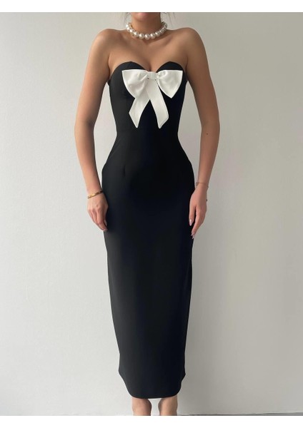 Mottisfashion Harvoy Straplez Elbise