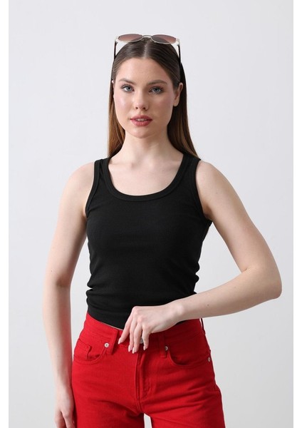 Mottisfashion Basic Atlet - Siyah