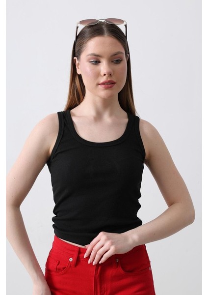 Mottisfashion Basic Atlet - Siyah