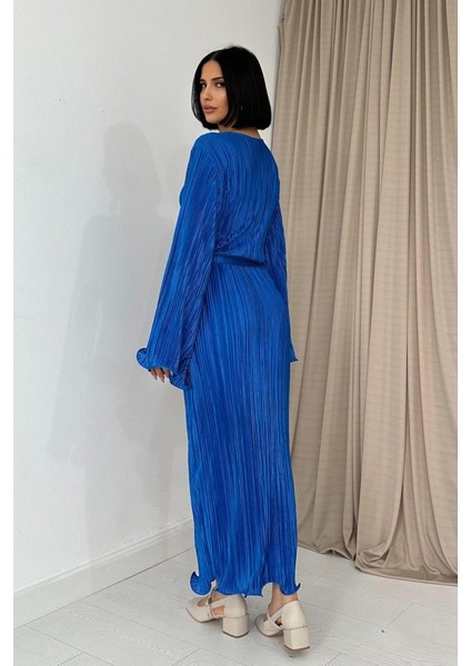 Mottisfashion Saks Ispanyol Kol Piliseli Elbise fırsatları