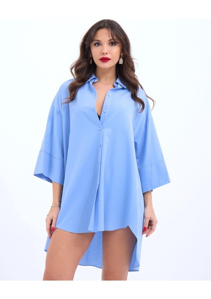 Mottisfashion 4328 Gömlek-Mavi