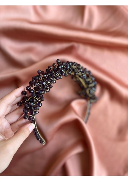 D40 Gelintacı Yoğun Boncuk Detaylı Taç Nişan Tacı Abiye Tacı Kına Tacı Nişan Nikah Tacı Günlük Taç Saç Aksesuarı fiyatları
