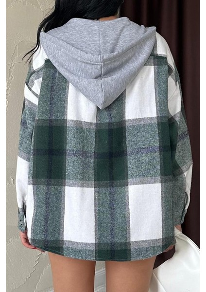 Mottisfashion Zümrüt Kapüşonlu Oduncu Gömlek modelleri