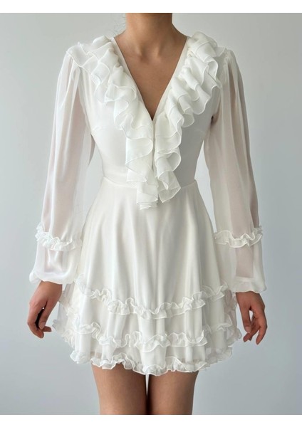 Mottisfashion Osıes Fırfırlı Elbise fiyatları