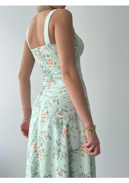 Mottisfashion Anjelik Yırtmaç Detaylı Elbise fırsatları