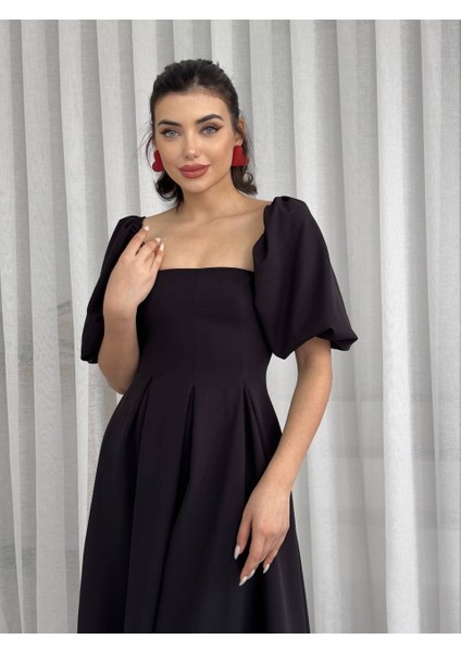 Mottisfashion Benjamin Çan Etekli Midi Boy Elbise modelleri