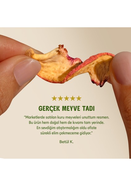 Kurutulmuş Şeftali - Soft Dried - Atıştırmalık Kuru Meyve 3 x 50 gr
