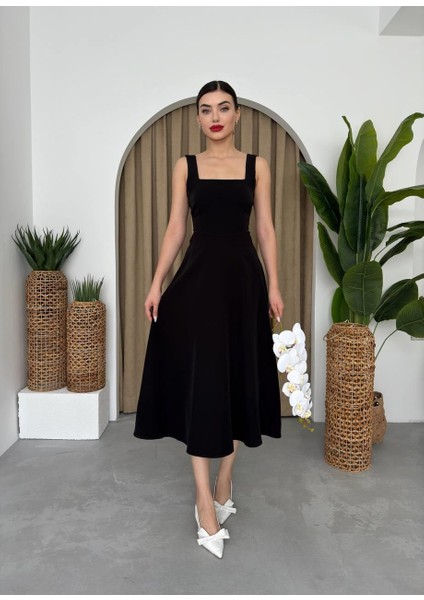 Mottisfashion Neapolitan Askılı Elbise