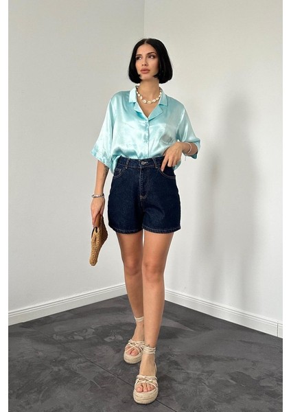 Mottisfashion Mavi Summer Şort