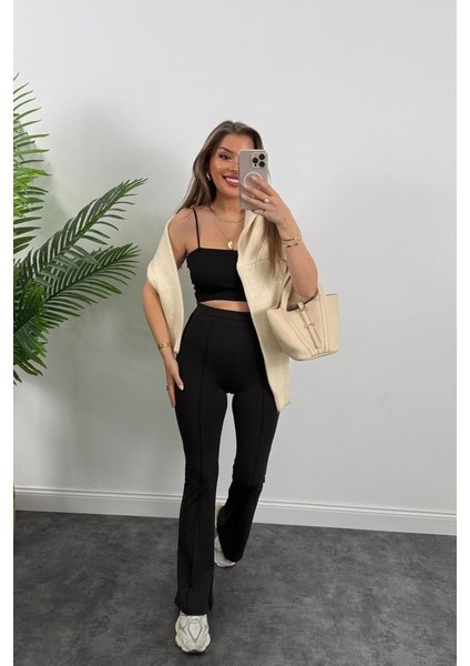 Mottisfashion Kadın Amazon Kumaş Çımalı Tayt indirimleri