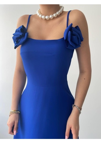 Mottisfashion Matilda Gül Ip Askılı Elbise