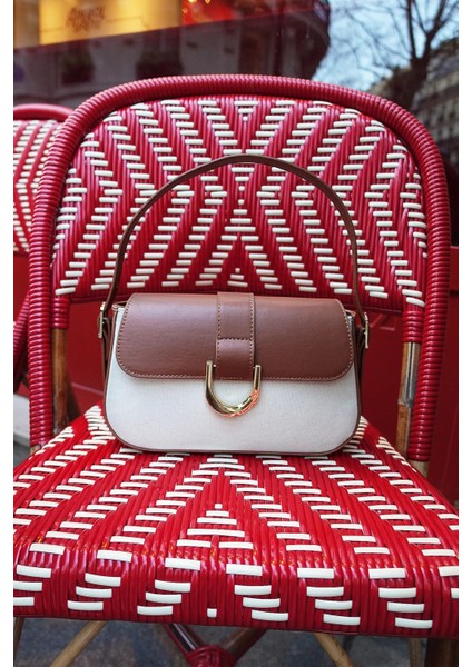 Soft Krem Kahverengi Kadın Ayarlanabilir Askılı Mıknatıs ve Fermuar Kapamalı El-Omuz Çantası 263 indirimleri