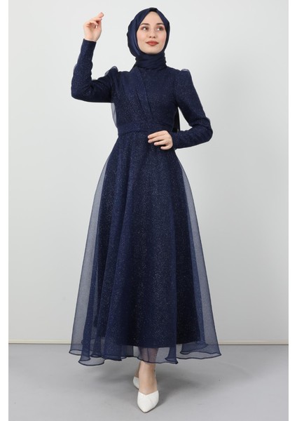 Alara Tesettür Abiye Lacivert