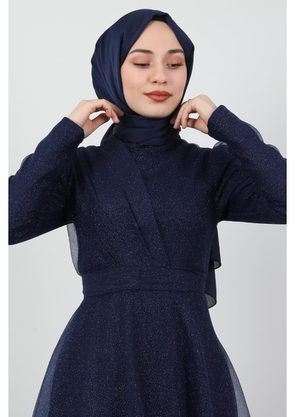 Alara Tesettür Abiye Lacivert indirimleri