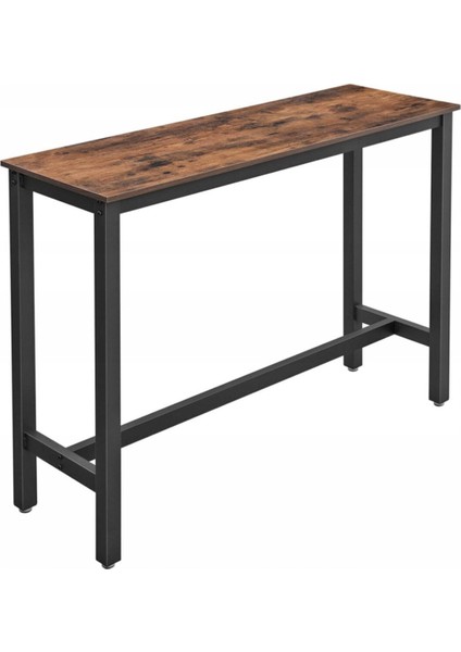 Baro Siyah Metal Ahşap Yemek Masası Yüksek 120X40X100 fiyatları