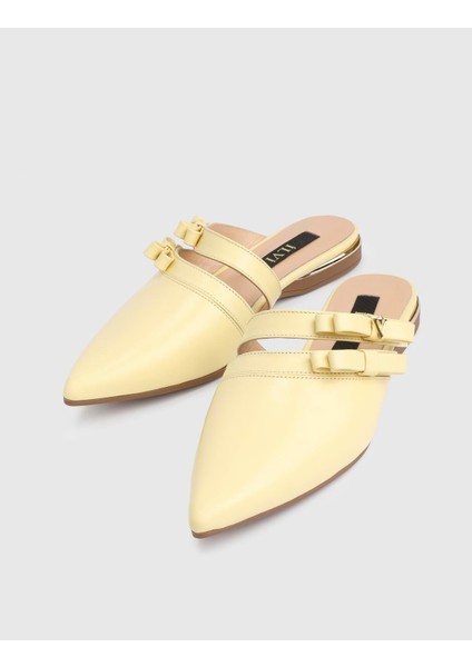 Trinity Hakiki Deri Sarı Kadın Terlik fiyatları