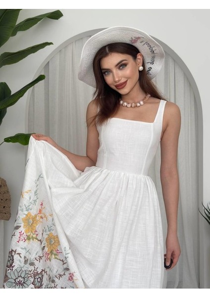 Mottisfashion Mazi Çiçek Desenli Elbise fırsatları