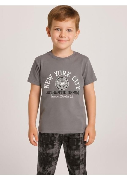 Erkek Çocuk Pamuklu Kısa Kol Pijama Takımı fiyatları