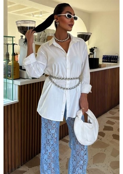 Mottisfashion Içi Astarlı Dantel Pantolon 0081 fiyatları