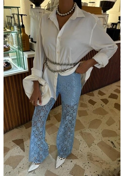 Mottisfashion Içi Astarlı Dantel Pantolon 0081 modelleri
