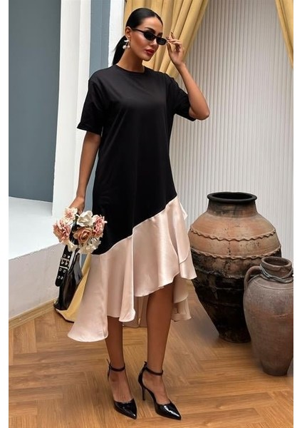 Mottisfashion Volanlı Süprem Elbise 2864 modelleri