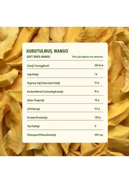 Kurutulmuş Mango - Soft Dried - Atıştırmalık Kuru Meyve 3 x 50 gr indirimleri