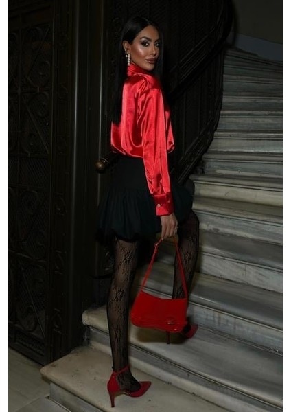 Mottisfashion Premium Saten Gömlek 3438