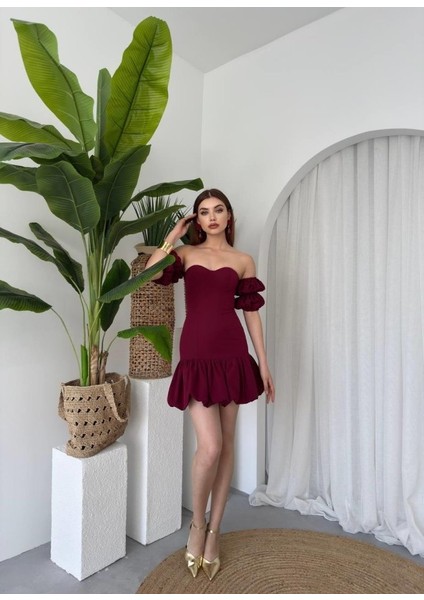 Mottisfashion Peyda Straplez Elbise indirimleri