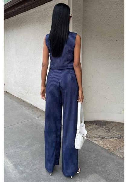 Mottisfashion Yeleği Çapraz Detay Düğmeli Cepli Yelekli Takım 10150 fırsatları