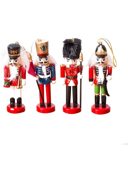 Kurşun Asker Ahşap Dekoratif Eşya 13 cm 4 Lü Set