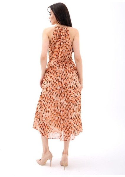 Mottisfashion 5519 Elbise-Turuncu modelleri