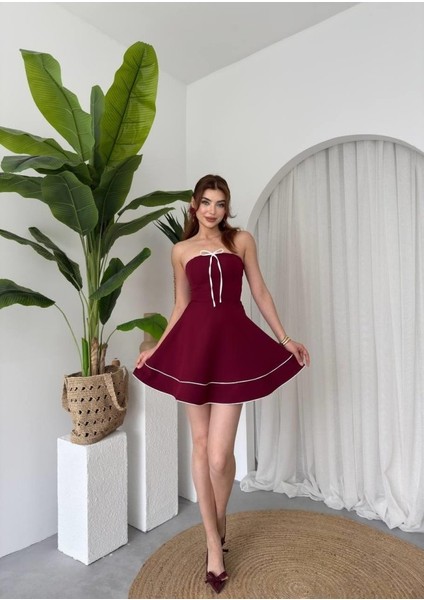 Mottisfashion Yuna Straplez Elbise