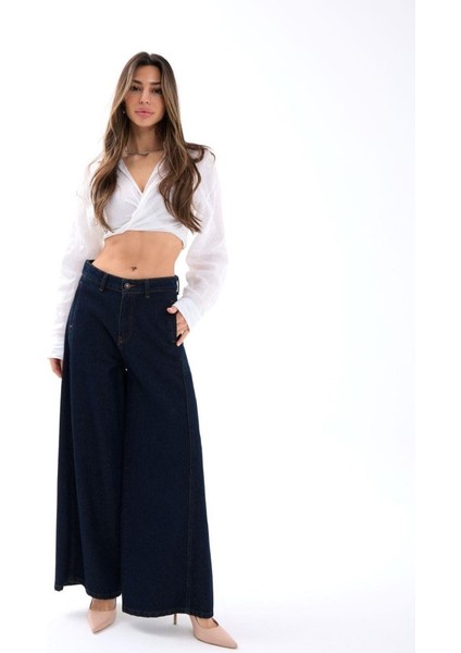 Mottisfashion 7437 Kot Pantolon-Mavi