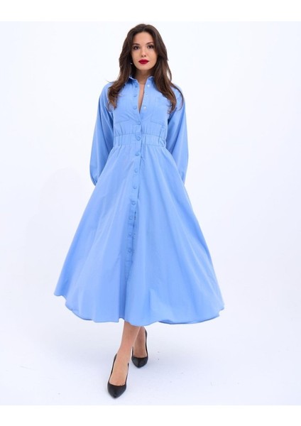 Mottisfashion 5903 Elbise-Mavi fiyatları