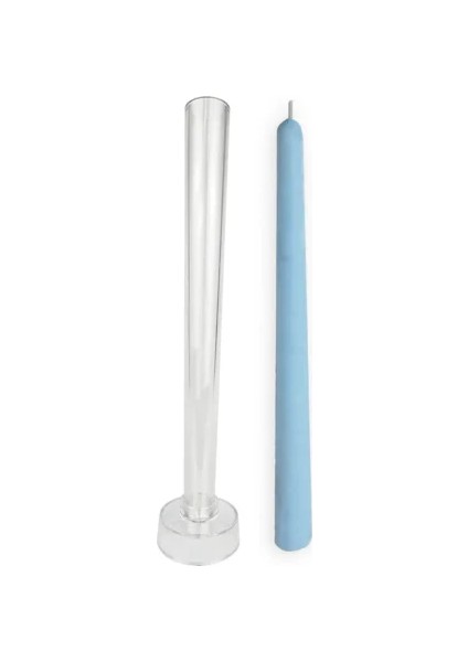 Pleksi Polikarbon Şamdan Kalıp – Kendinden Tutacaklı 100 gr Hacimli