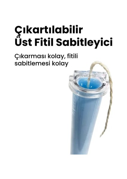 Pleksi Polikarbon Şamdan Kalıp – Kendinden Tutacaklı 100 gr Hacimli modelleri