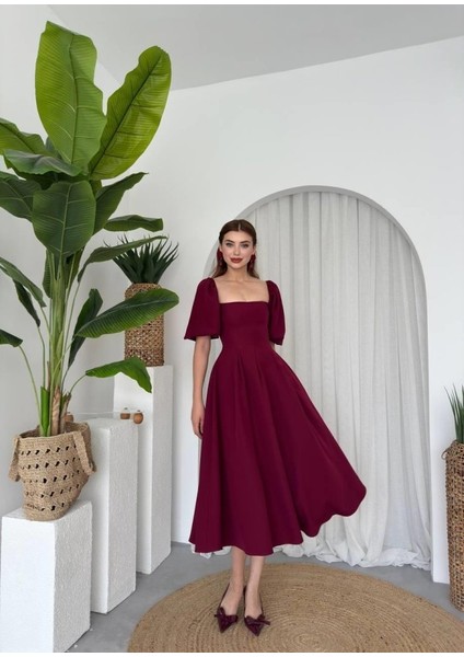 Mottisfashion Jama Midi Boy Elbise fırsatları