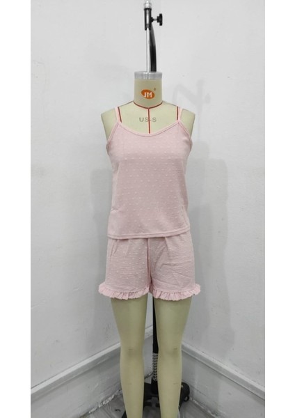 Mottisfashion Kadın Ip Askılı Atlet ve Alt Pon Pon Aerobin Short Takım fırsatları