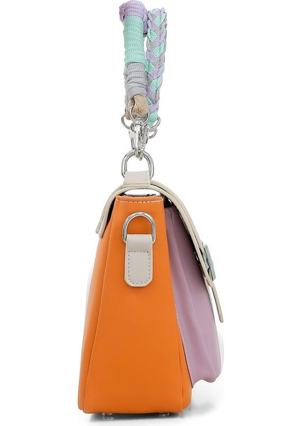 Kadın Vegan Deri Turuncu Omuz Çantası - Chill Tasarım fırsatları