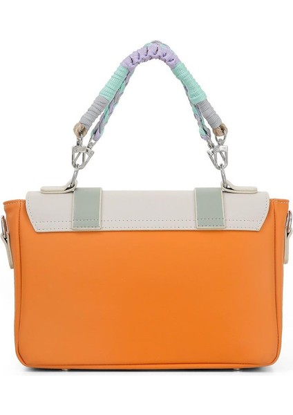 Kadın Vegan Deri Turuncu Omuz Çantası - Chill Tasarım indirimleri