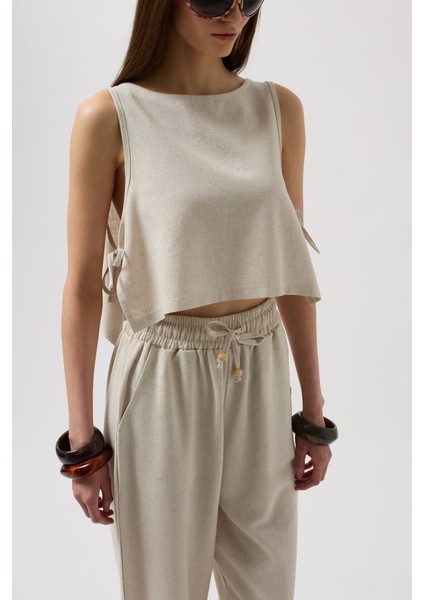 Mottisfashion Yandan Bağlamalı Crop Bluz fırsatları