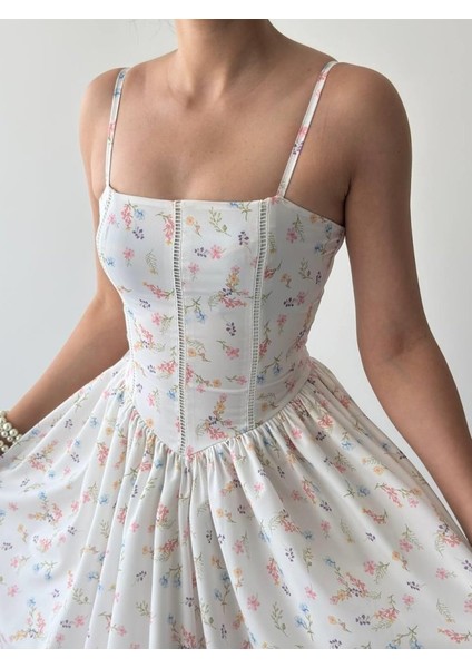 Mottisfashion Pars Ip Askılı Elbise