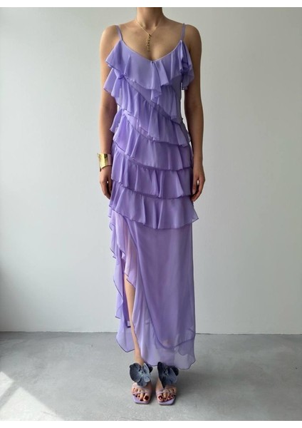 Mottisfashion Ples Yırtmaç Detaylı Elbise fiyatları