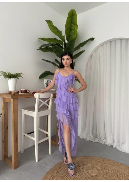 Mottisfashion Ples Yırtmaç Detaylı Elbise fırsatları