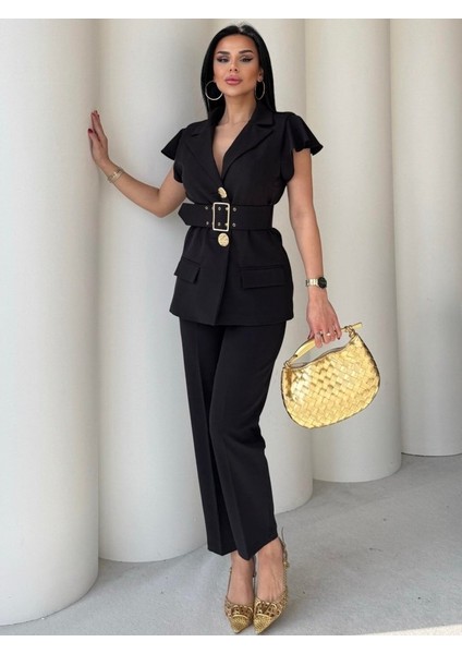 Mottisfashion Vatkalı Yelek Pantolon Ikili Takım fiyatları