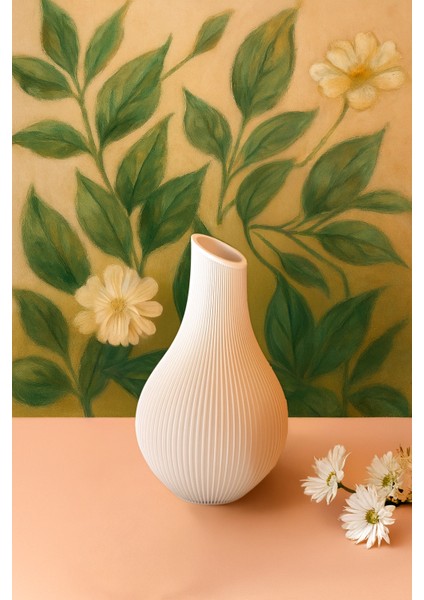 Elysia Minimalist Dekoratif Vazo | Modern Ev Aksesuarı - 3D Baskı