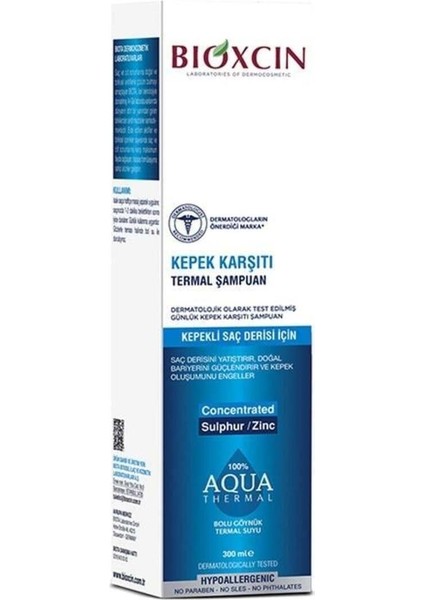 Aqua Kepekli Saç Derisi Için Thermal Şampuan 300 ml Bioxcin